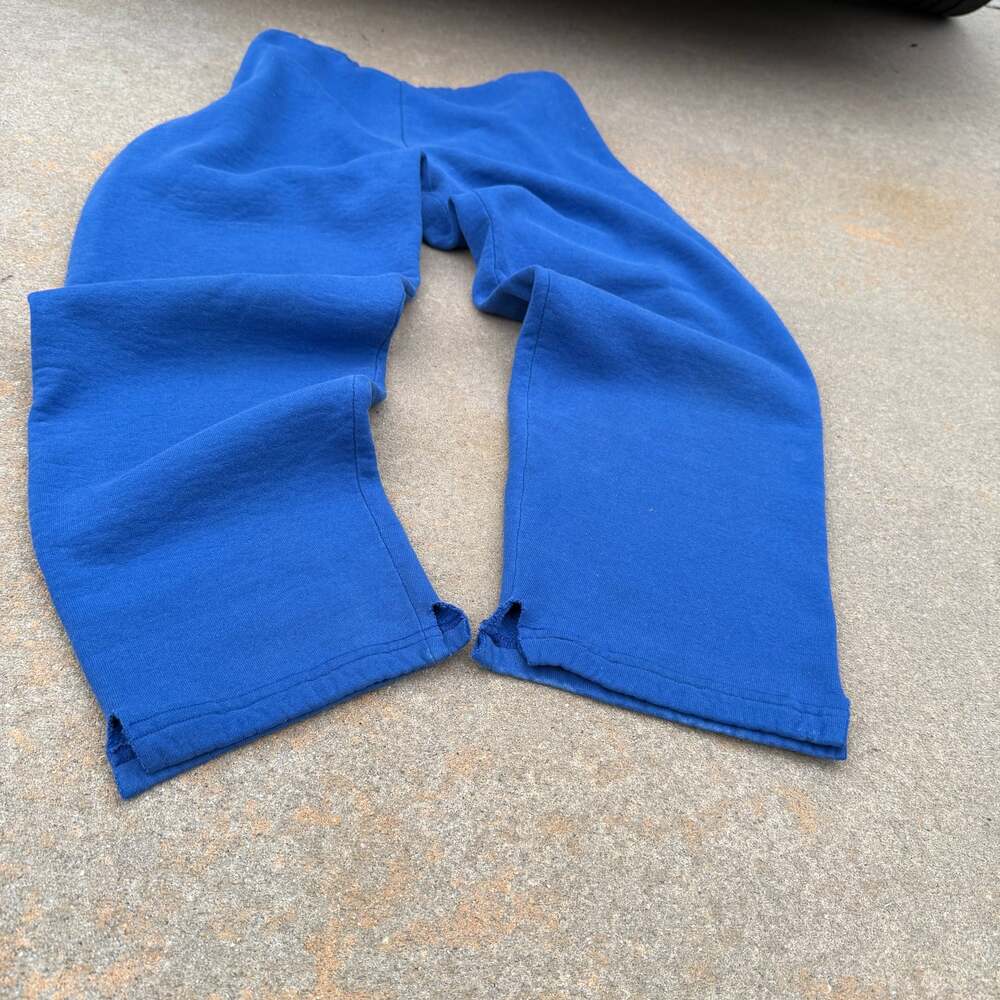 Vintage Jerzees Sweatpants Adult M Blue Cotton Mens Y2K Grunge O4